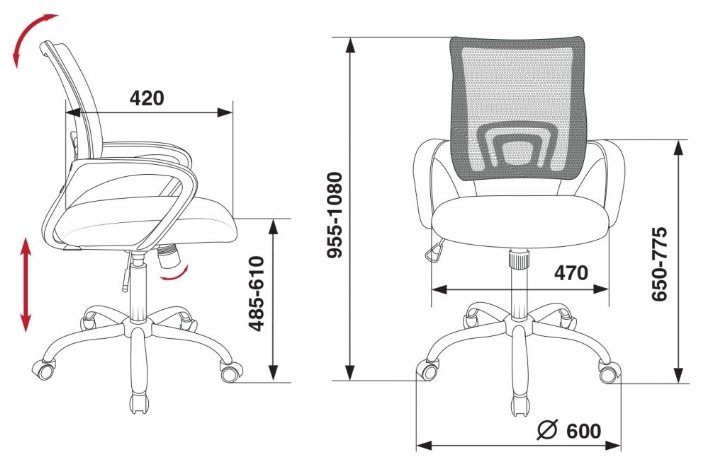 Компьютерное кресло Бюрократ CH-695SL (фото modal 9)