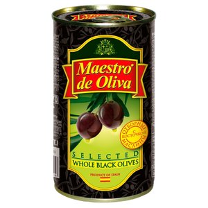 Maestro De Oliva Отборные маслины в рассоле с косточкой, жестяная банка 360 г (фото modal nav 1)