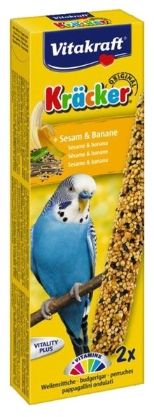 Лакомство для волнистых попугаев Vitakraft кунжут с бананом (фото modal 1)