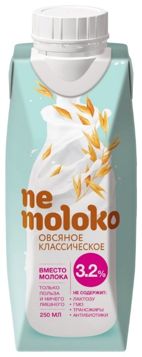 Овсяный напиток nemoloko Классическое 3.2% (фото modal 1)