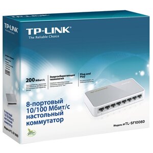 Коммутатор TP-LINK TL-SF1008D (фото modal nav 4)