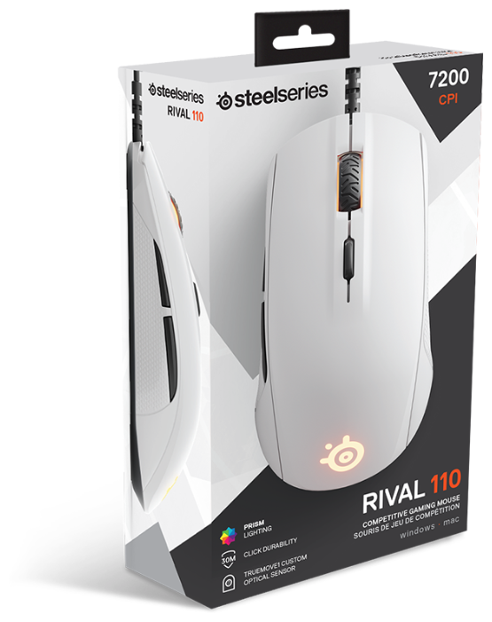 Мышь SteelSeries Rival 110 White USB (фото modal 5)