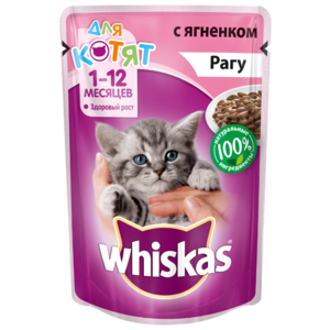 Корм для кошек Whiskas Рагу с ягненком для котят (фото modal nav 1)
