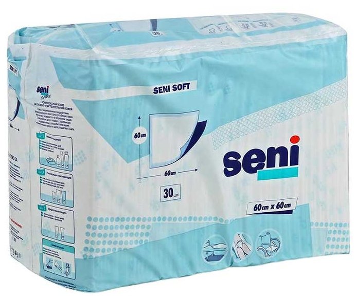 Пеленки Seni Soft (SE-091-S030-J02) 60 х 60 см (30 шт.) (фото modal 1)
