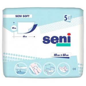 Пеленки Seni Soft (SE-091-S005-J01) 40 х 60 см (5 шт.) (фото modal nav 1)