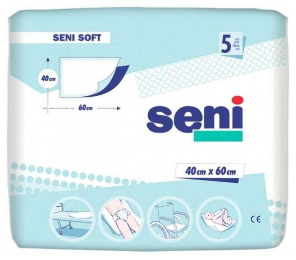 Пеленки Seni Soft (SE-091-S005-J01) 40 х 60 см (5 шт.) (фото modal 1)