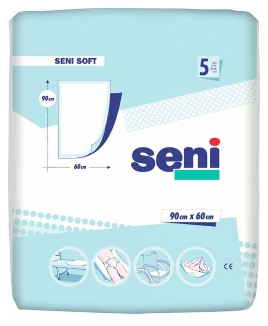Пеленки Seni Soft (SE-091-S005-J03) 60 х 90 см (5 шт.) (фото modal 1)