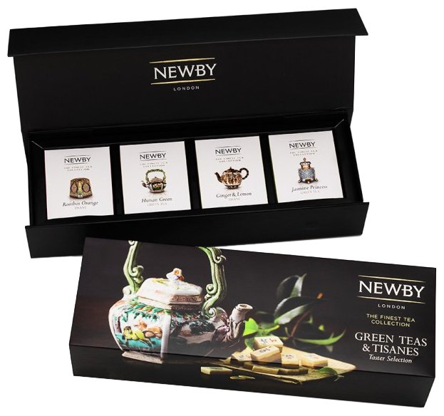 Чай Newby Green teas & Tisanes ассорти подарочный набор (фото modal 1)