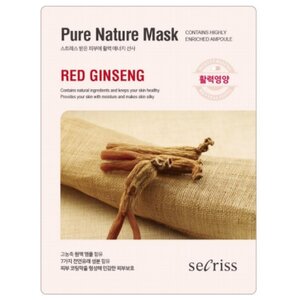 Anskin Тканевая маска для лица Red ginseng (фото modal nav 1)