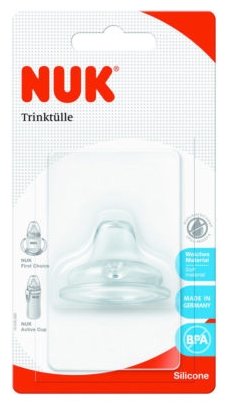 Соска NUK First Choice насадка для питья силиконовая 6м+ 1шт. (фото modal 2)