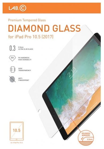 Защитное стекло LAB.C Diamond Glass 359 для Apple iPad Pro 10.5 (фото modal 2)