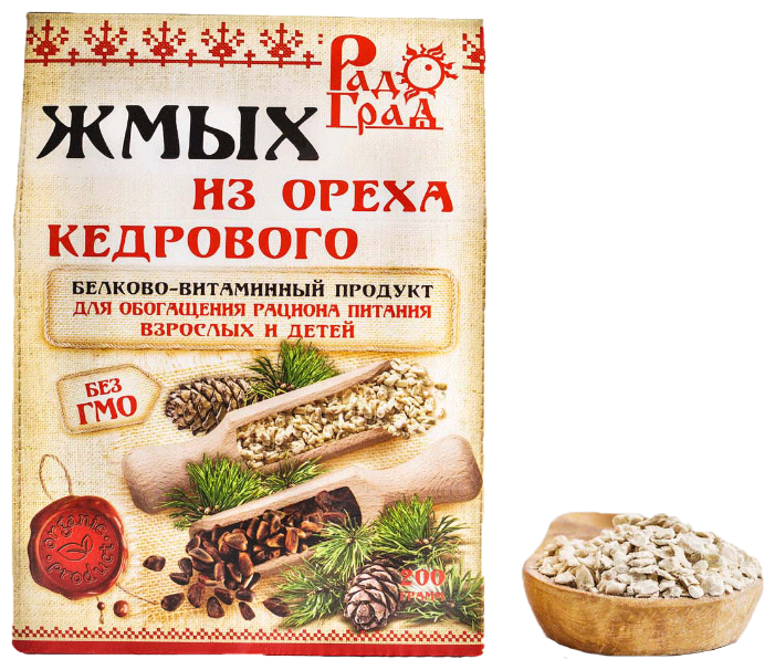 Жмых РадоГрад из кедрового ореха, 200 г (фото modal 1)