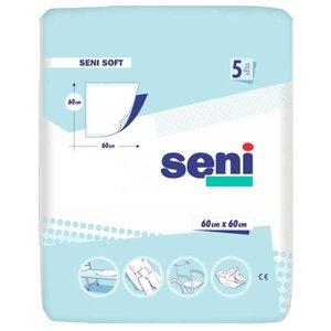 Пеленки Seni Soft (SE-091-S005-J02) 60 х 60 см (5 шт.) (фото modal nav 1)