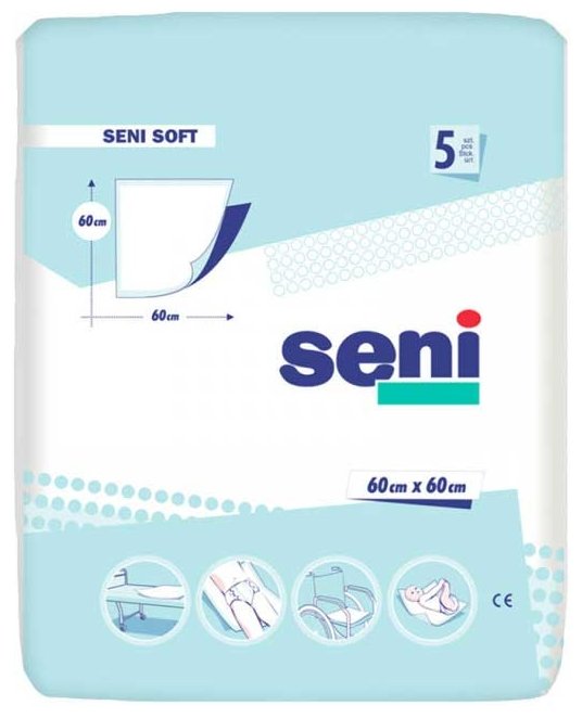 Пеленки Seni Soft (SE-091-S005-J02) 60 х 60 см (5 шт.) (фото modal 1)