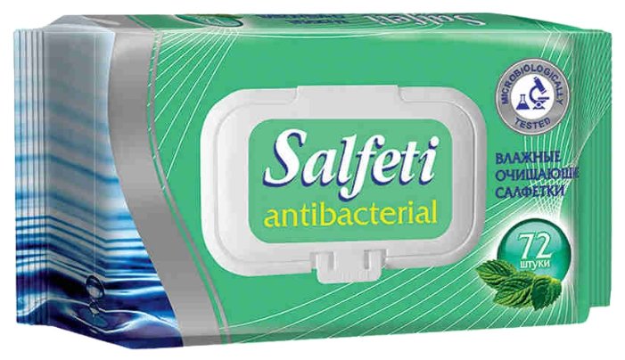 Влажные салфетки Salfeti антибактериальные (фото modal 1)