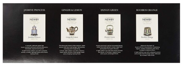 Чай Newby Green teas & Tisanes ассорти подарочный набор (фото modal 3)