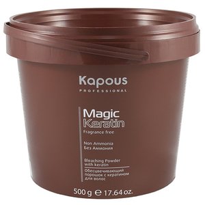 Kapous Professional Fragrance free Обесцвечивающая пудра с кератином без аммиака в микрогранулах Magic Keratin Non Ammonia (фото modal nav 2)