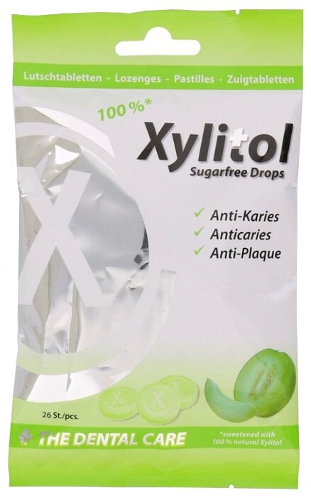 Леденцы miradent Xylitol Drops дыня 60 г (фото modal 2)
