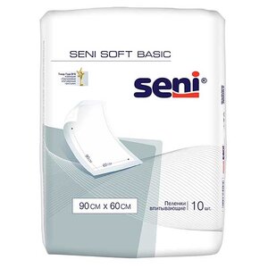 Пеленки Seni Soft Basic (SE-091-B010-J03) 60 х 90 см (10 шт.) (фото modal nav 1)