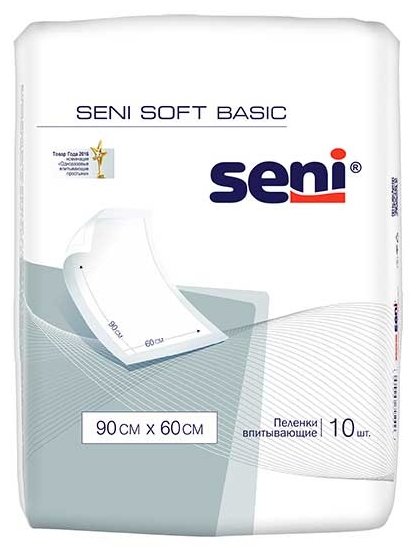 Пеленки Seni Soft Basic (SE-091-B010-J03) 60 х 90 см (10 шт.) (фото modal 1)