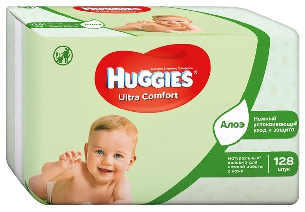 Влажные салфетки Huggies Ultra Comfort (фото modal 1)
