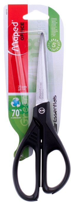 Maped ножницы Essentials Green 21см асимметричные (фото modal 3)