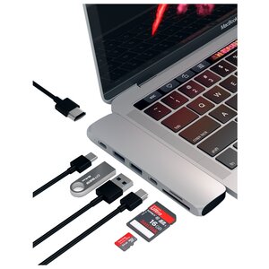 USB-концентратор Satechi Aluminum Type-C Pro Hub Adapter разъемов: 5 (фото modal nav 8)