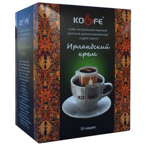 Молотый кофе KO&FE Ирландский крем, в дрип-пакетах (фото modal nav 2)