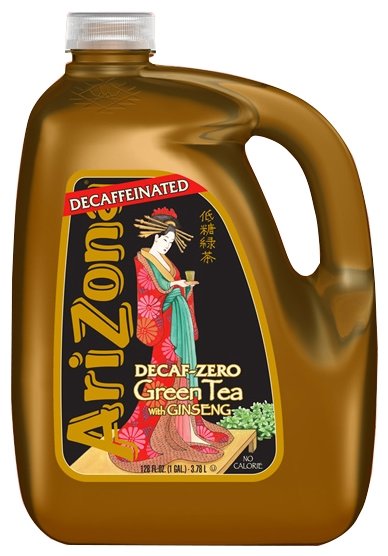 Чай AriZona Decaf-Zero Green Tea with Ginseng, канистра (фото modal 1)