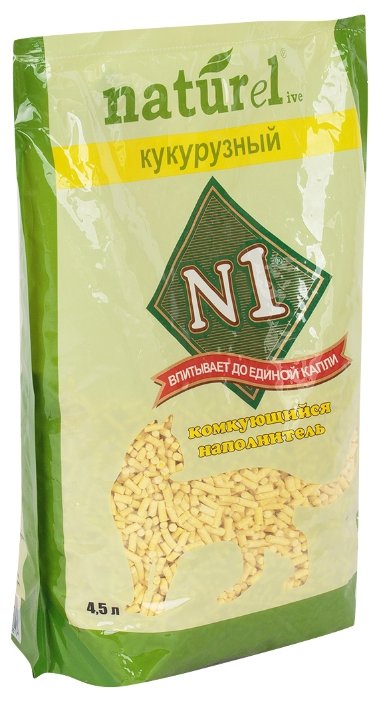 Наполнитель N1 Naturel Кукурузный (4.5 л) (фото modal 2)