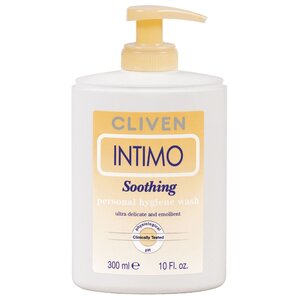 Cliven Жидкое мыло для интимной гигиены Cliven Intimo успокаивающее сверхнежное, 300 мл (фото modal nav 1)