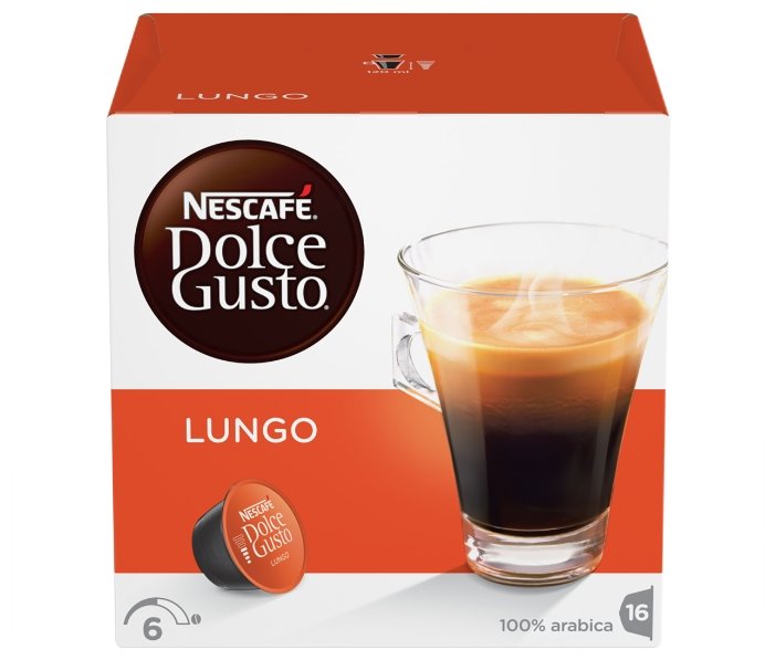 Кофе в капсулах Nescafe Dolce Gusto Lungo (16 шт.) (фото modal 1)
