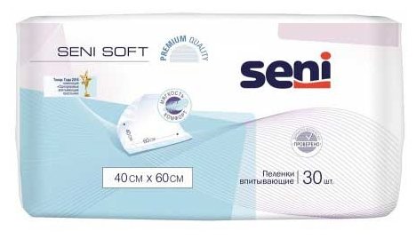 Пеленки Seni Soft (SE-091-S030-J01) 40 х 60 см (30 шт.) (фото modal 1)