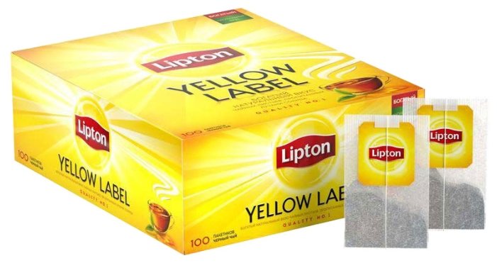 Чай черный Lipton Yellow label в пакетиках (фото modal 4)