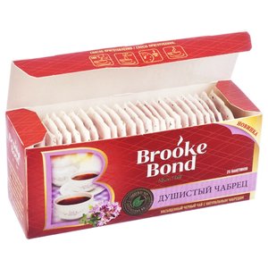 Чай черный Brooke Bond Душистый чабрец ароматизированный в пакетиках (фото modal nav 3)