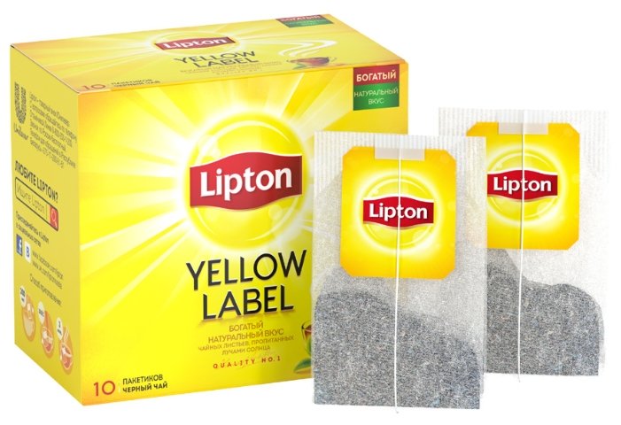 Чай черный Lipton Yellow label в пакетиках (фото modal 20)