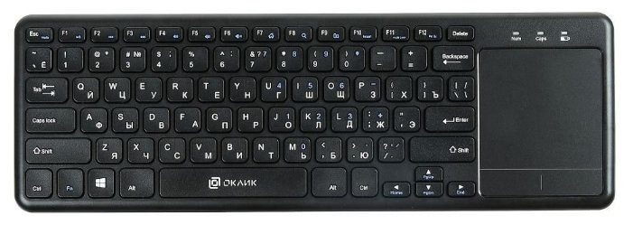 Клавиатура Oklick 830ST Black USB (фото modal 1)