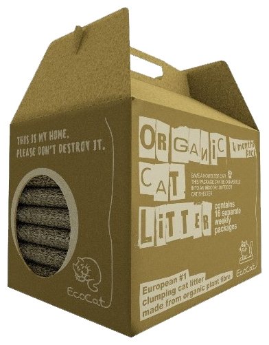 Наполнитель Лучшее кошкам Древесный комкующийся Eco cat 16 (16 кг) (фото modal 1)