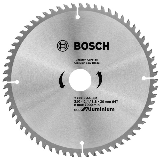 Пильный диск BOSCH Eco Aluminium 2608644391 210х30 мм (фото modal 1)