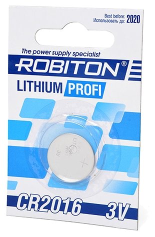 Батарейка CR2016 ROBITON R-CR2016-BL1 (фото modal 1)