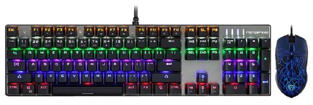Клавиатура и мышь Motospeed CK666 Black USB (фото modal 1)