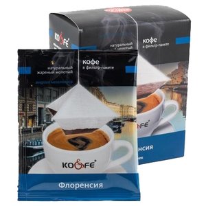 Молотый кофе KO&FE Флоренсия, в фильтр-пакетах (фото modal nav 1)