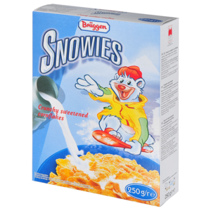 Готовый завтрак Bruggen Snowies сладкие хлопья, коробка (фото modal nav 1)