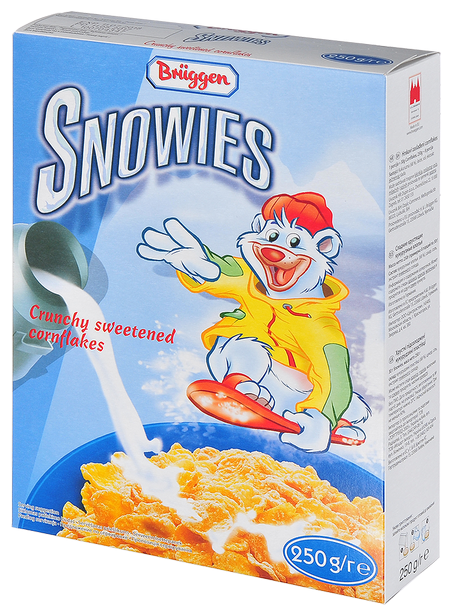 Готовый завтрак Bruggen Snowies сладкие хлопья, коробка (фото modal 1)