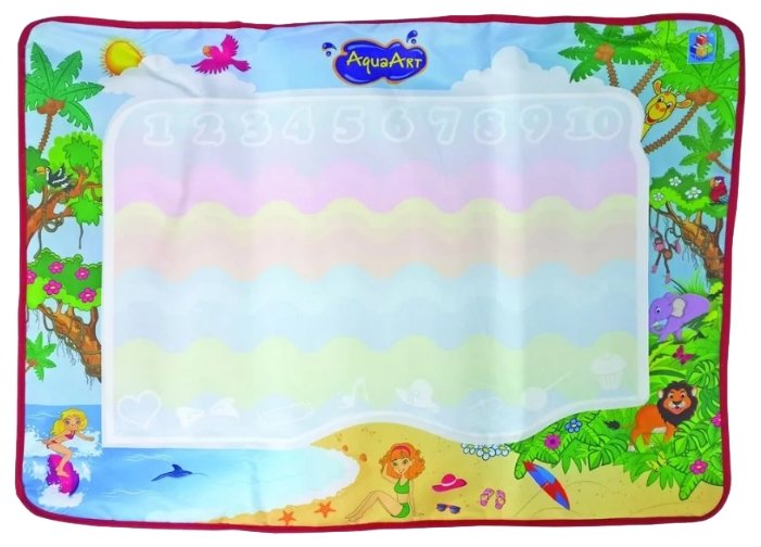 1 TOY Коврик AquaArt для рисования с водным маркером для девочек (многоцветный, розовый) Т59443 (фото modal 2)
