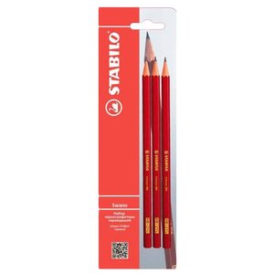 STABILO Набор чернографитных карандашей SWANO 3 шт (306/3-B) (фото modal nav 1)