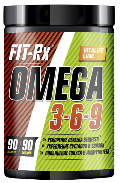 Омега жирные кислоты FIT-Rx Omega 3-6-9 (90 капсул) (фото modal 1)