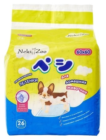 Пеленки для собак впитывающие Maneki NekiZoo 60х60 см (фото modal 1)