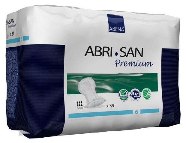 Урологические прокладки Abena Abri-San Premium 6 (9378) (34 шт.) (фото modal 1)