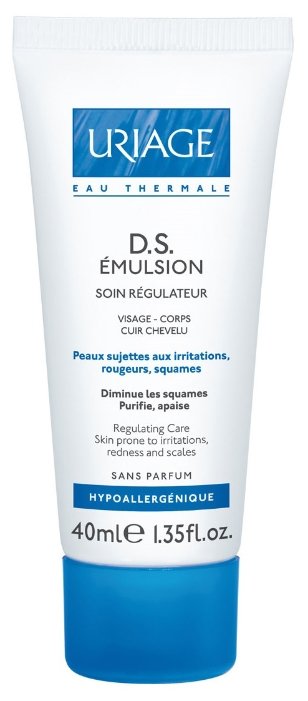 Uriage D.S. Emulsion Успокаивающая эмульсия против покраснений и раздражений для лица и тела (фото modal 1)
